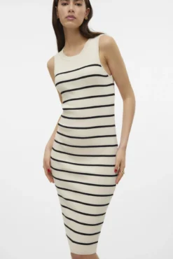 Vestido midi de punto