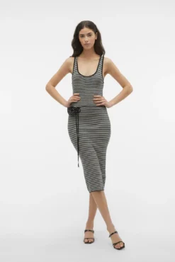 Vestido midi de punto
