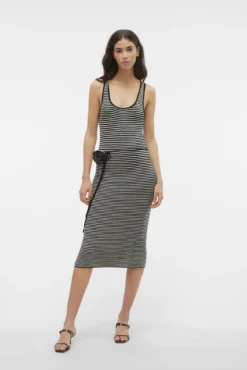 Vestido midi de punto