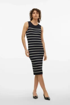Vestido midi de punto