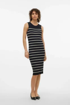 Vestido midi de punto