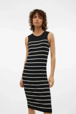 Vestido midi de punto