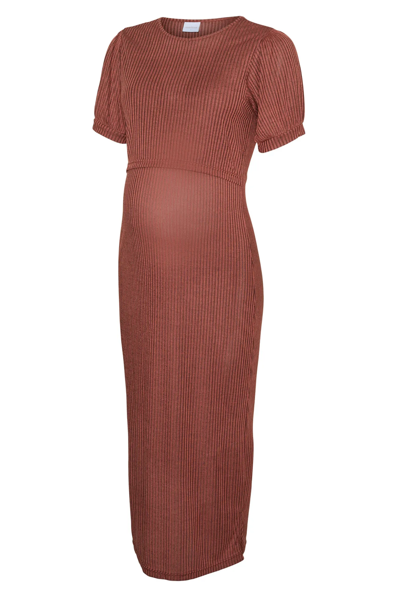 Vestido midi de punto fino maternity