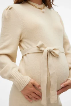 Vestido midi de punto maternity