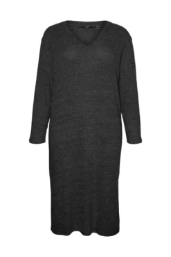 Vestido midi de punto talla grande