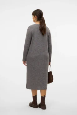 Vestido midi de punto talla grande