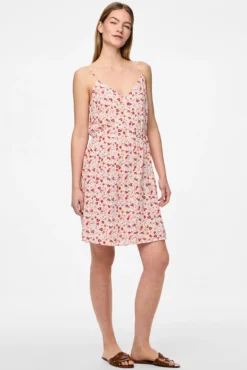 Vestido midi de tirantes