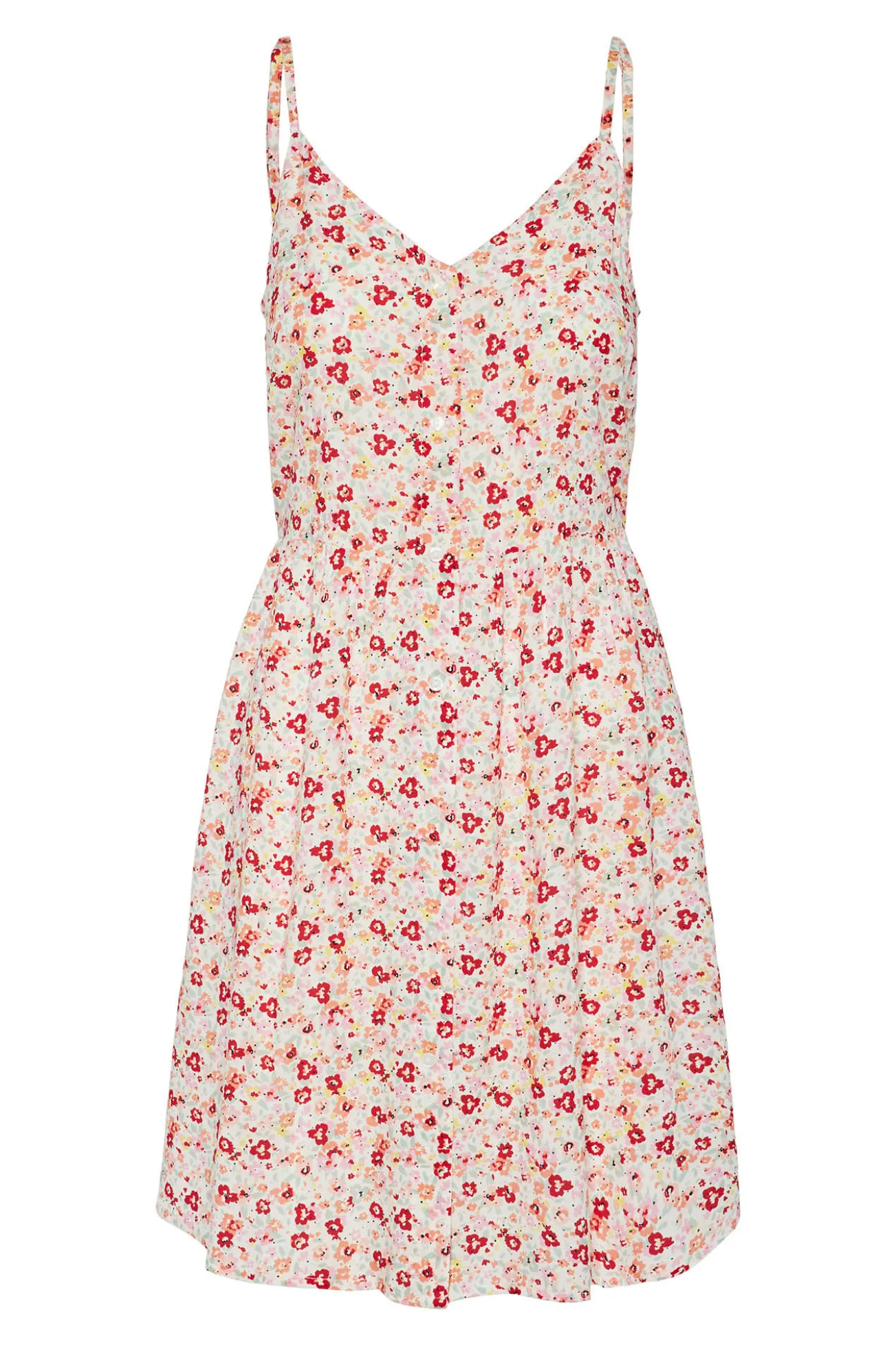 Vestido midi de tirantes