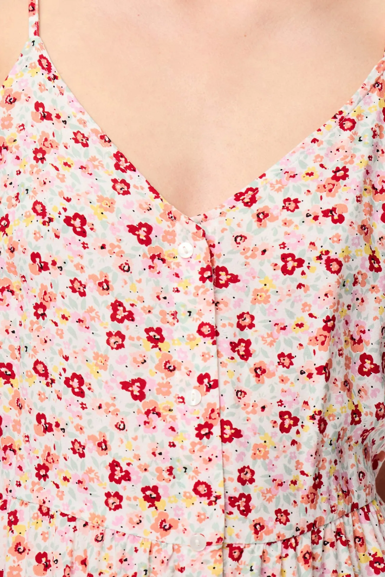 Vestido midi de tirantes