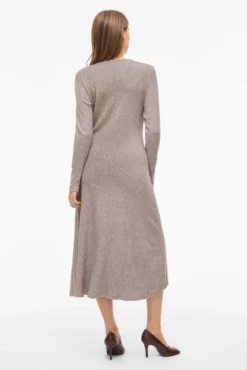 Vestido midi de viscosa