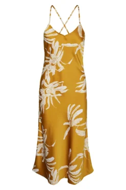Vestido midI efecto satinado