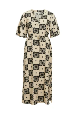 Vestido midi estampado