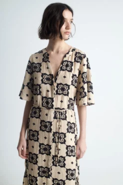 Vestido midi estampado