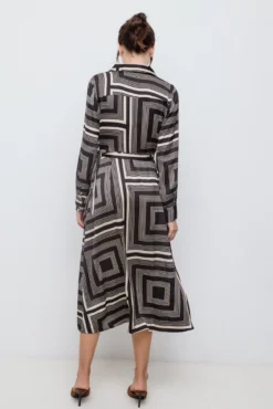 Vestido midi estampado