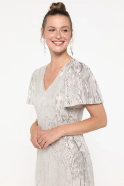 Vestido midi lentejuelas