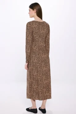 Vestido midi leopardo
