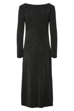 Vestido midi lurex fruncido cadera