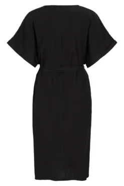 Vestido midi manga 2/4 con viscosa