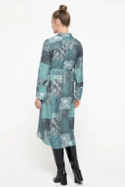 Vestido midi manga larga