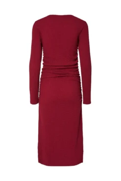 Vestido midi manga larga