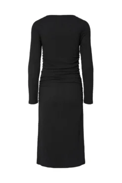 Vestido midi manga larga