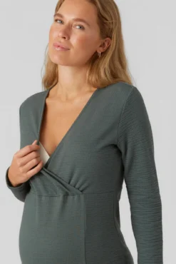 Vestido midi maternity