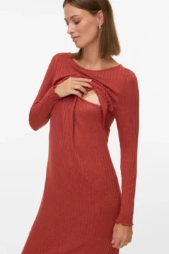 Vestido midi maternity y lactancia