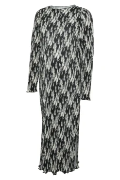 Vestido midi plisado maternity