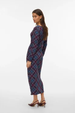 Vestido midi rombos