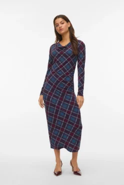 Vestido midi rombos
