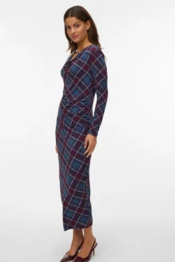 Vestido midi rombos