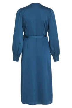 Vestido midi satinado