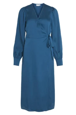 Vestido midi satinado