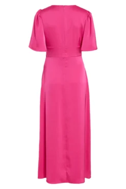 Vestido midi satinado de fiesta