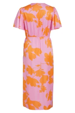 Vestido midi satinado de fiesta
