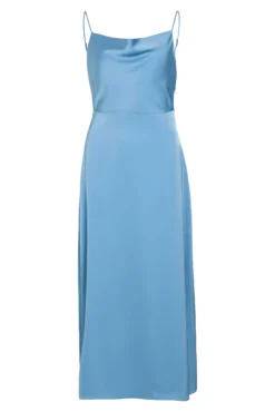 Vestido midi satinado de fiesta