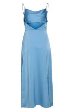Vestido midi satinado de fiesta