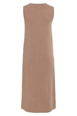 Vestido midi sin mangas con Tencel
