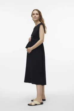 Vestido midi sin mangas maternity y lactancia