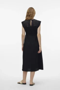 Vestido midi sin mangas maternity y lactancia