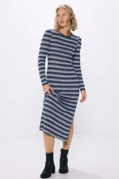 Vestido midi tubo space dye