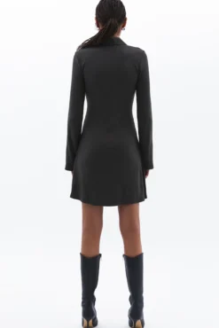 Vestido mini botones