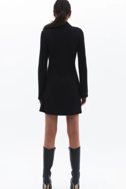 Vestido mini botones