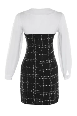 Vestido mini cuello camisero