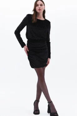 Vestido mini terciopelo