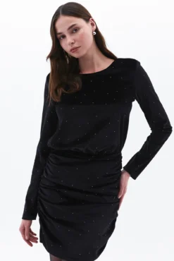 Vestido mini terciopelo