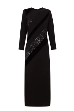 Vestido negro midi