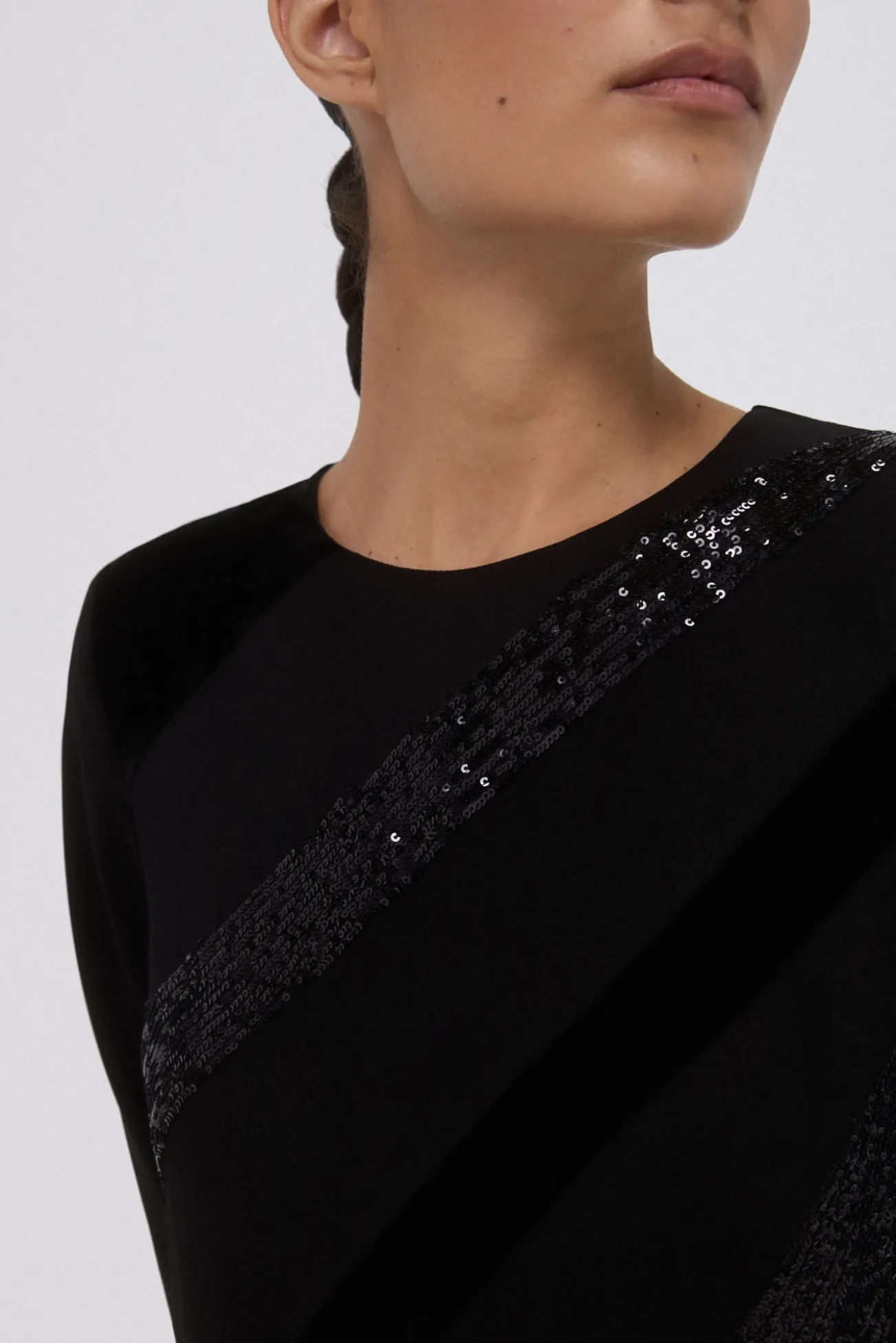 Vestido negro midi