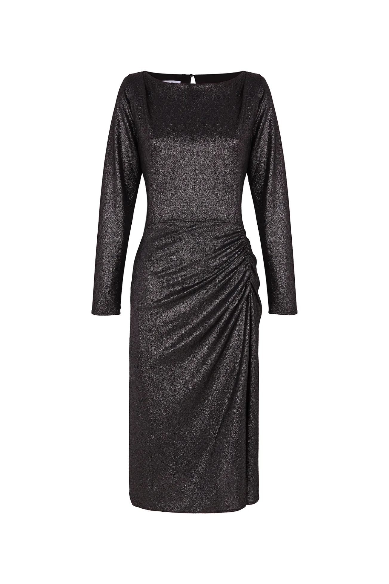 Vestido plateado de punto
