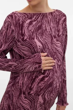Vestido plisado maternity